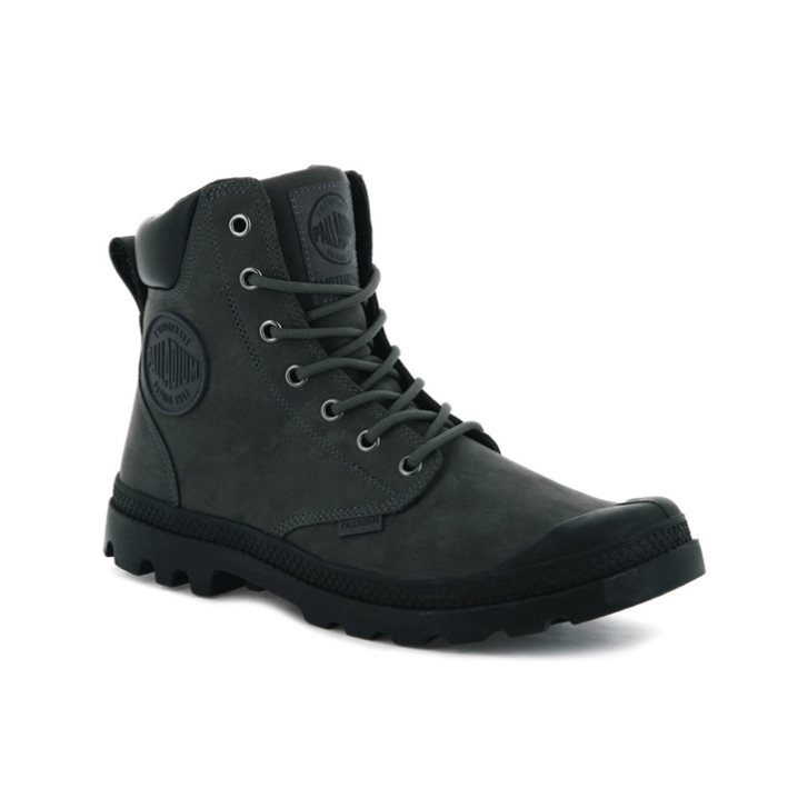 Bottes Palladium Pampa Cuff WP LUX Femme Noir | FR XZP435G